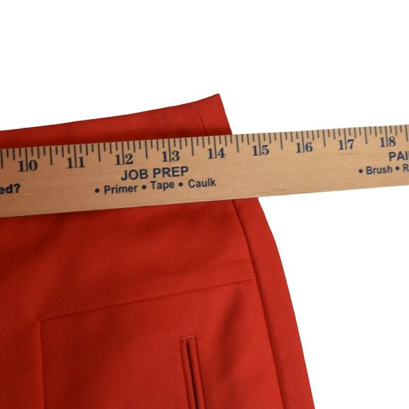 Gap Red Pocket Mini Skirt Size 00P Stretch Mod Preppy Workwear Chic - Picture 6 of 8
